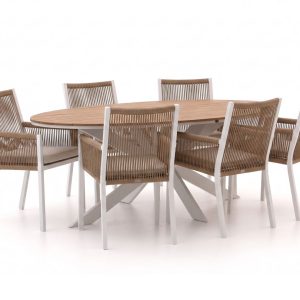 + 15 % Kassenrabatt | Manifesto Rivola/Fidenza 220 cm oval Gartenmöbel-Set 7-teilig