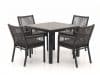 + 10 % Kassenrabatt | Manifesto Rivola/Fidenza 90 cm Gartenmöbel-Set 5-teilig