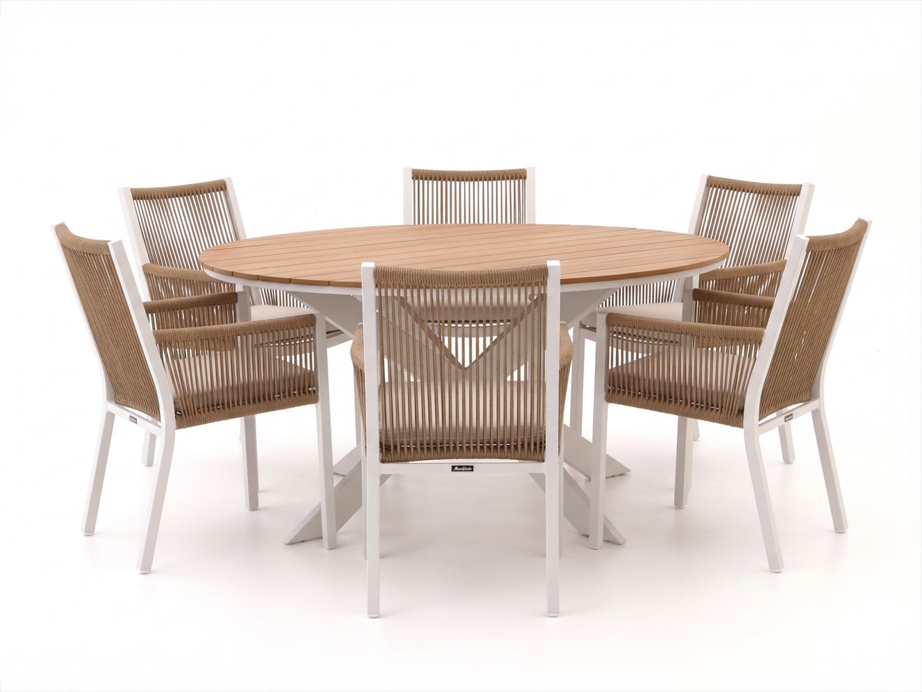 + 15 % Kassenrabatt | Manifesto Rivola/Fidenza ø 149 cm Gartenmöbel-Set 7-teilig