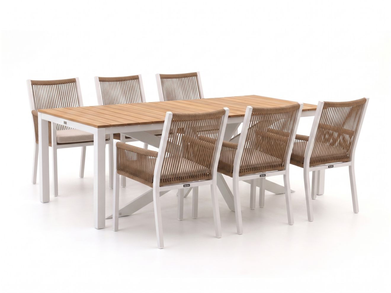 + 15 % Kassenrabatt | Manifesto Rivola/Furato 220 cm Gartenmöbel-Set 7-teilig