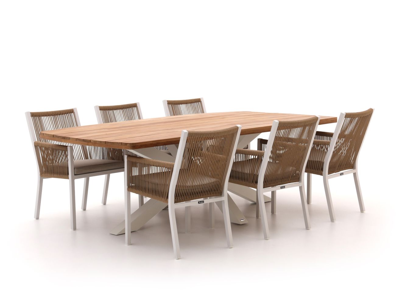 + 10 % Kassenrabatt | Manifesto Rivola/Induno dänisch oval 240 cm Gartenmöbel-Set 7-teilig