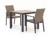 + 10 % Kassenrabatt | Manifesto Villongo/Fidenza 90 cm Gartenmöbel-Set 3-teilig stapelbar