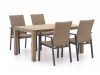 + 10 % Kassenrabatt | Manifesto Villongo/ROUGH-S 160 cm Gartenmöbel-Set 5-teilig stapelbar
