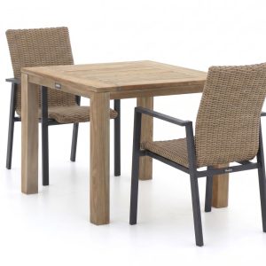 + 15 % Kassenrabatt | Manifesto Villongo/ROUGH-S 90 cm Gartenmöbel-Set 3-teilig stapelbar