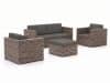 + 10 % Kassenrabatt | ROUGH-C Sessel-Sofa Lounge-Set 4-teilig