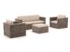 + 10 % Kassenrabatt | ROUGH-C Sessel-Sofa Lounge-Set 4-teilig