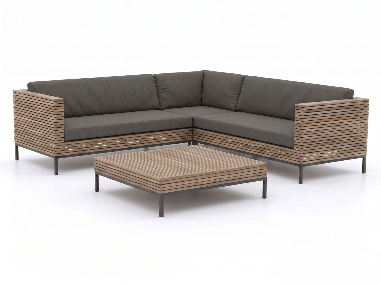 + 15 % Kassenrabatt | ROUGH-D Ecklounge-Set 4-teilig 5-Sitzer
