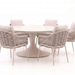 SUNS Casto/Nova ø 150 cm Gartenmöbel-Set 6-teilig