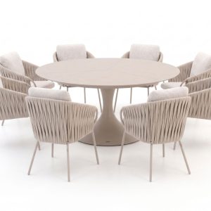 SUNS Dolce/Nova ø 170 cm Gartenmöbel-Set 9-teilig