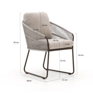 SUNS Noli/Nova ø 150 cm Gartenmöbel-Set 7-teilig