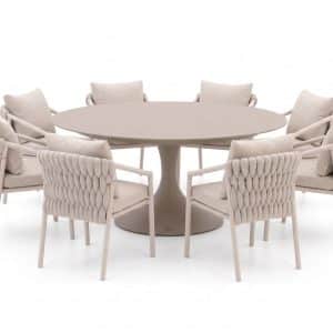 SUNS Sato/Nova ø 170 cm Gartenmöbel-Set 9-teilig