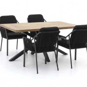 + 15 % Kassenrabatt | Tierra Outdoor Liv/Montorio 160 cm Gartenmöbel-Set 5-teilig stapelbar