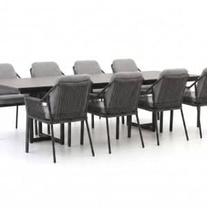 + 15 % Kassenrabatt | Tierra Outdoor Liv/Naro 280 cm Gartenmöbel-Set 9-teilig stapelbar