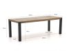 + 10 % Kassenrabatt | Tierra Outdoor Liv/ROUGH-S 220 cm Gartenmöbel-Set 7-teilig stapelbar