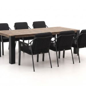 Tierra Outdoor Liv/ROUGH-X 240cm dining tuinset 7-delig stapelbaar