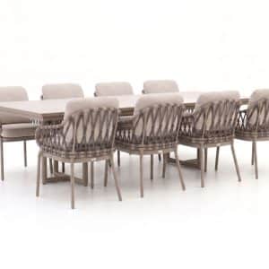 + 10 % Kassenrabatt | Tierra Outdoor Natal/Naro 280 cm Gartenmöbel-Set 9-teilig