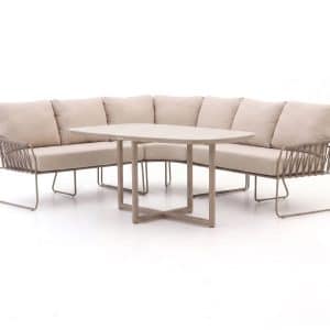 + 10 % Kassenrabatt | Tierra Outdoor Rivera Dining Lounge-Set 3-teilig