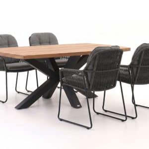 Tierra Outdoor Rivera/Induno Deens Ovaal 180cm dining tuinset 5-delig