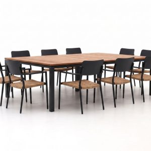 + 10 % Kassenrabatt | Bellagio Cino/Linosa 240x160 cm Gartenmöbel-Set 11-teilig stapelbar