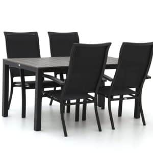 + 10 % Kassenrabatt | Bellagio Lugo/Fidenza 160 cm Gartenmöbel-Set 5-teilig stapelbar