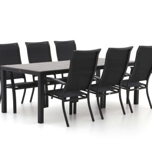 + 10 % Kassenrabatt | Bellagio Lugo/Fidenza 220 cm Gartenmöbel-Set 7-teilig stapelbar