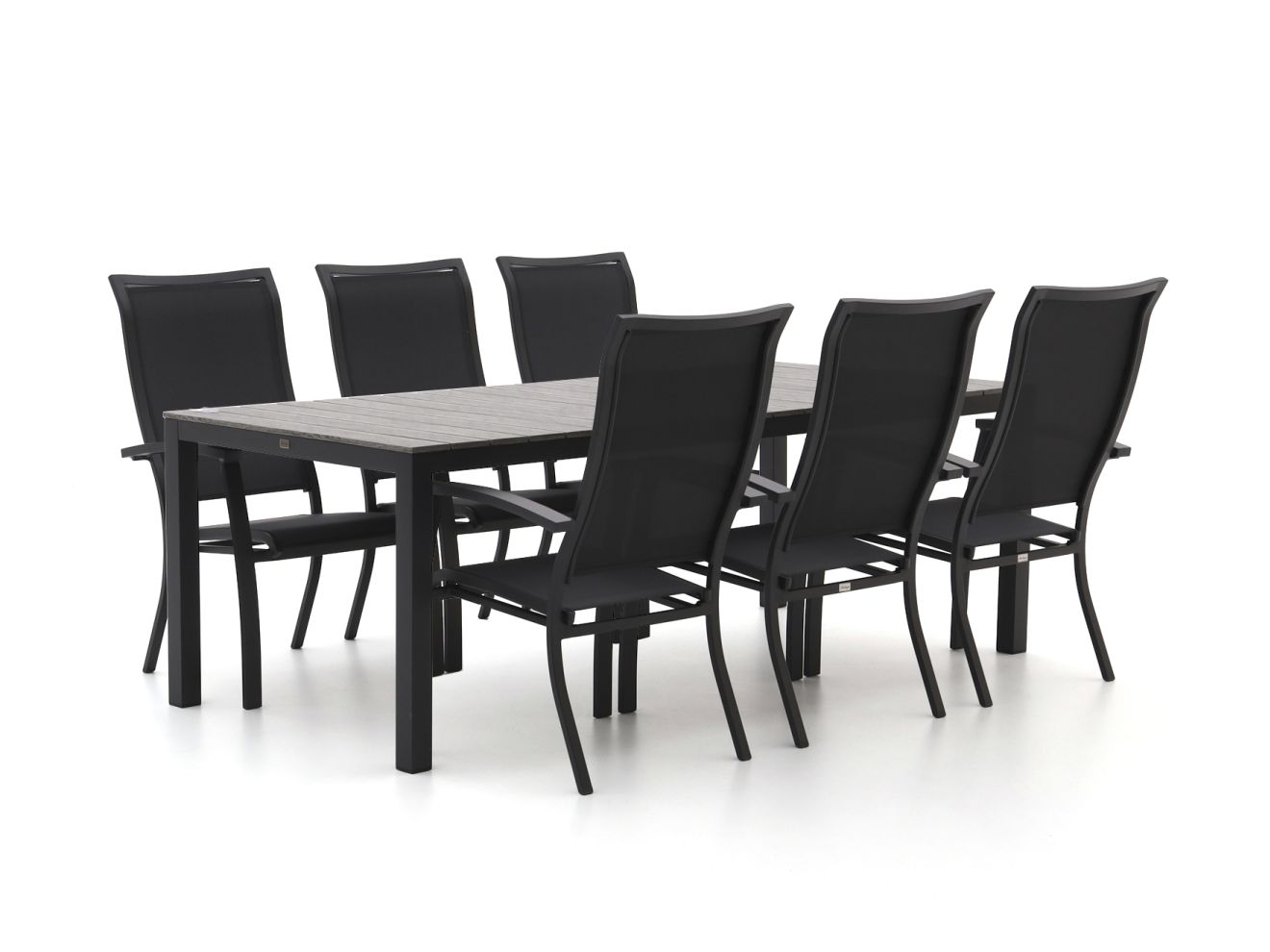 + 10 % Kassenrabatt | Bellagio Lugo/Fidenza 220 cm Gartenmöbel-Set 7-teilig stapelbar