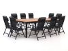 + 10 % Kassenrabatt | Forza Capri/Linosa 240x160 cm Gartenmöbel-Set 11-teilig verstellbar
