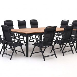 + 10 % Kassenrabatt | Forza Capri/Linosa 240x160 cm Gartenmöbel-Set 11-teilig verstellbar