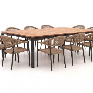 + 10 % Kassenrabatt | Manifesto Belpasso/Linosa 240x160 cm Gartenmöbel-Set 11-teilig stapelbar