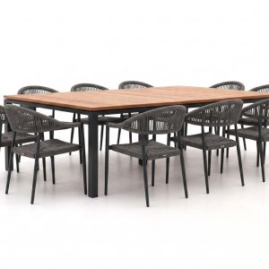 + 10 % Kassenrabatt | Manifesto Belpasso/Linosa 240x160 cm Gartenmöbel-Set 11-teilig stapelbar