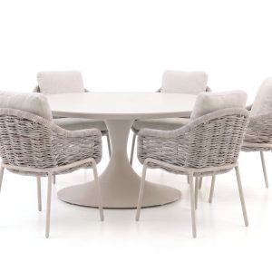 + 15 % Kassenrabatt | SUNS Casto/Nova ø 150 cm Gartenmöbel-Set 6-teilig