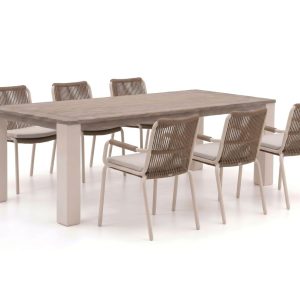+ 10 % Kassenrabatt | Bellagio Caronia/ROUGH-X 240cm dining tuinset 7-delig stapelbaar