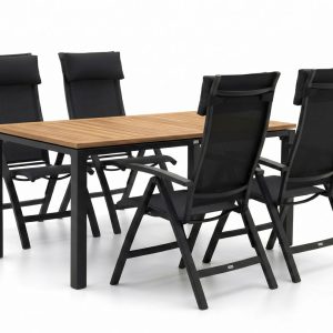 + 10 % Kassenrabatt | Bellagio Lugo/Linosa 180 cm Gartenmöbel-Set 5-teilig verstellbar