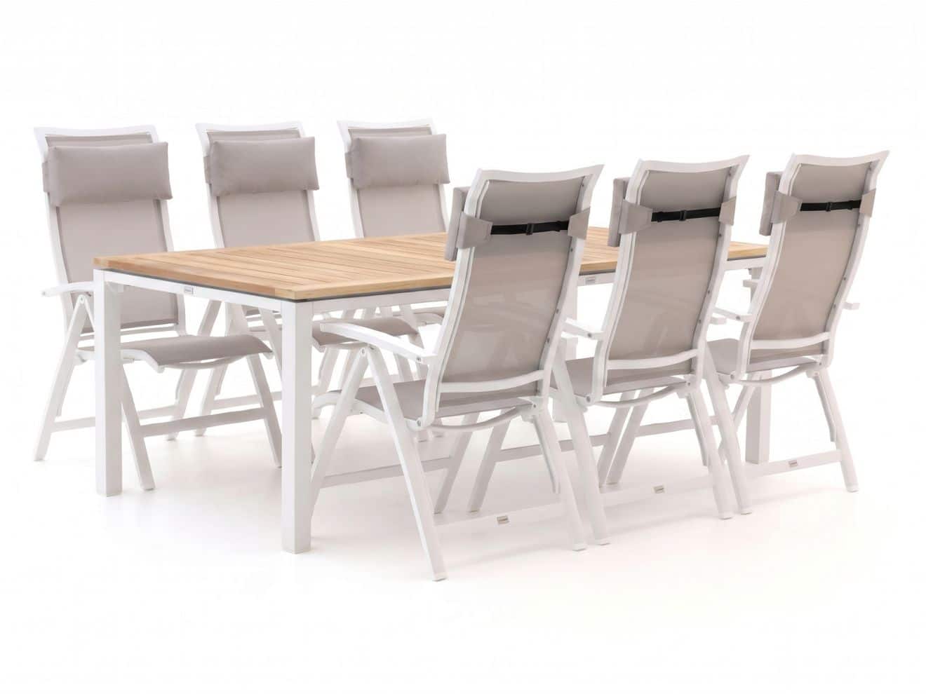 + 10 % Kassenrabatt | Bellagio Lugo/Linosa 240 cm Gartenmöbel-Set 7-teilig verstellbar