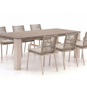 + 10 % Kassenrabatt | Bellagio Marudo/ROUGH-X 240cm dining tuinset 7-delig stapelbaar