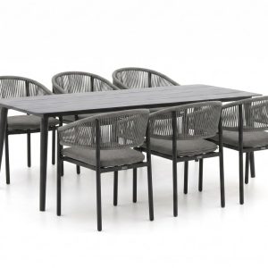 Bellagio Panaro/Sora 220 cm Gartenmöbel-Set 7-teilig stapelbar