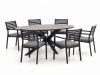 + 10 % Kassenrabatt | Bellagio Rumo/Fidenza oval 220 cm Gartenmöbel-Set 7-teilig stapelbar