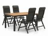 + 10 % Kassenrabatt | Forza Tione/Linosa 100 cm Gartenmöbel-Set 5-teilig verstellbar