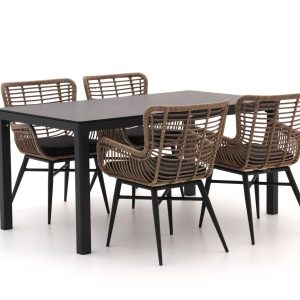 Intenso Asti/La Fonte 160 cm Gartenmöbel-Set 5-teilig