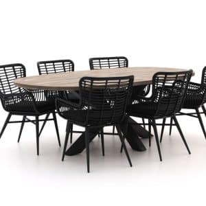 + 10 % Kassenrabatt | Intenso Asti/Rough-Y Ellips 240 cm Gartenmöbel-Set 7-teilig