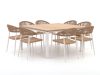 + 10 % Kassenrabatt | Manifesto Belpasso/Linosa 160x160 cm Gartenmöbel-Set 9-teilig stapelbar