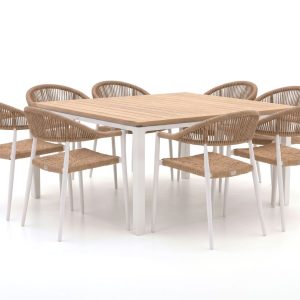 + 15 % Kassenrabatt | Manifesto Belpasso/Linosa 160x160 cm Gartenmöbel-Set 9-teilig stapelbar
