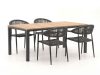 + 10 % Kassenrabatt | Manifesto Belpasso/Linosa 180 cm Gartenmöbel-Set 5-teilig stapelbar