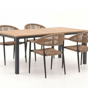 + 15 % Kassenrabatt | Manifesto Belpasso/Linosa 180 cm Gartenmöbel-Set 5-teilig stapelbar