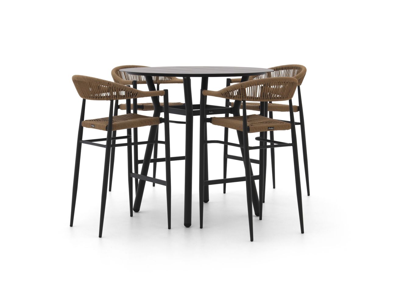 + 10 % Kassenrabatt | Manifesto Belpasso/Tritoni ø 110 cm Gartenbar-Set 5-teilig stapelbar