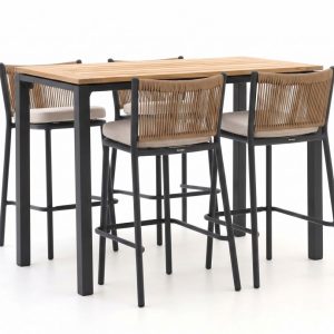+ 15 % Kassenrabatt | Manifesto Idro/Linosa 150 cm Gartenbar-Set 5-teilig stapelbar
