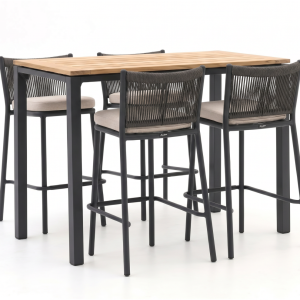 + 10 % Kassenrabatt | Manifesto Idro/Linosa 150 cm Gartenbar-Set 5-teilig stapelbar