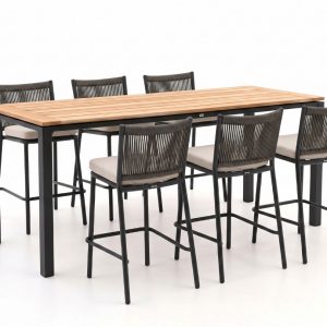 + 15 % Kassenrabatt | Manifesto Idro/Linosa 225 cm Gartenbar-Set 7-teilig stapelbar