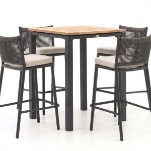 + 15 % Kassenrabatt | Manifesto Idro/Linosa 75x75 cm Gartenbar-Set 5-teilig stapelbar