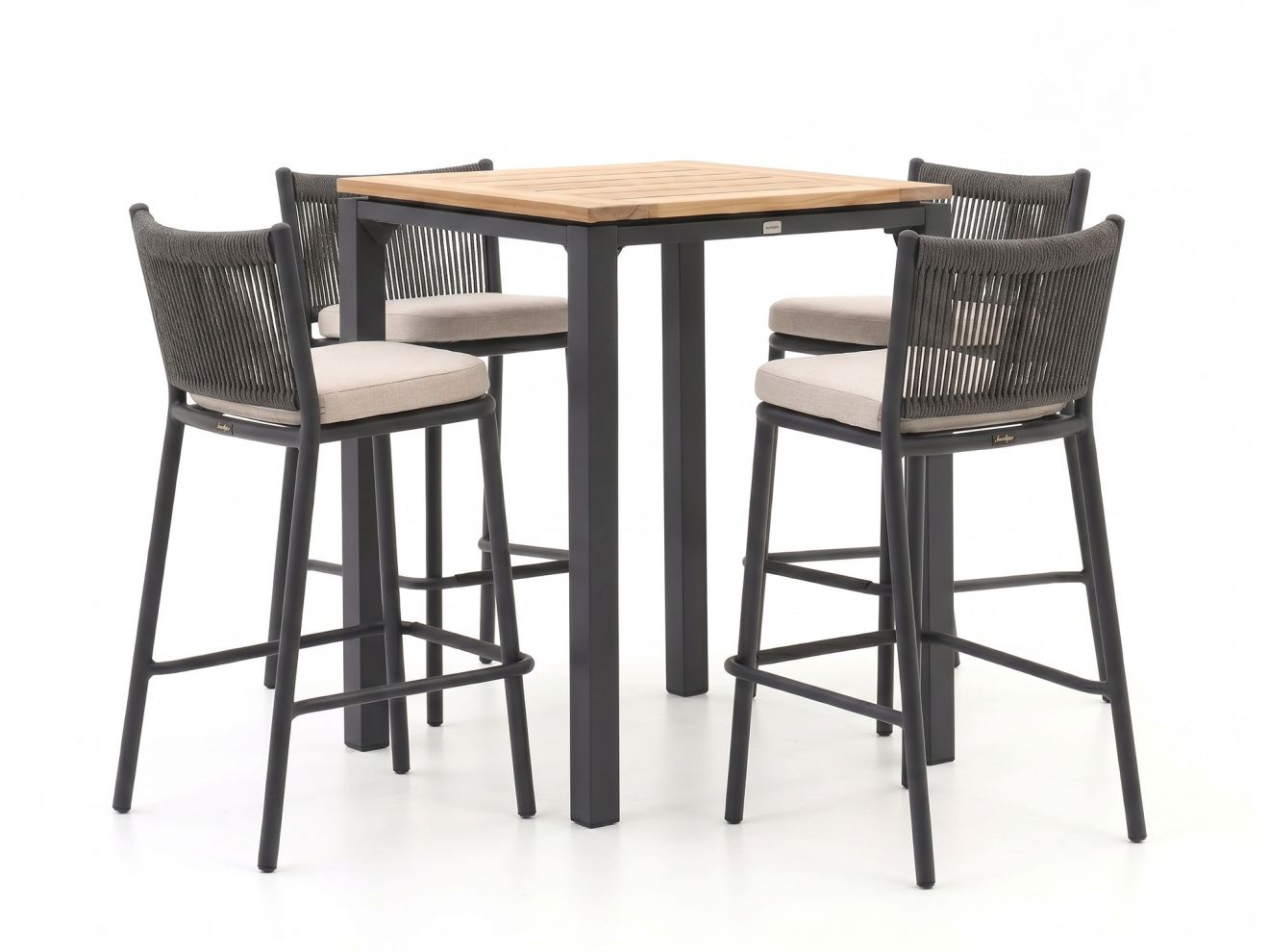 + 10 % Kassenrabatt | Manifesto Idro/Linosa 75x75 cm Gartenbar-Set 5-teilig stapelbar